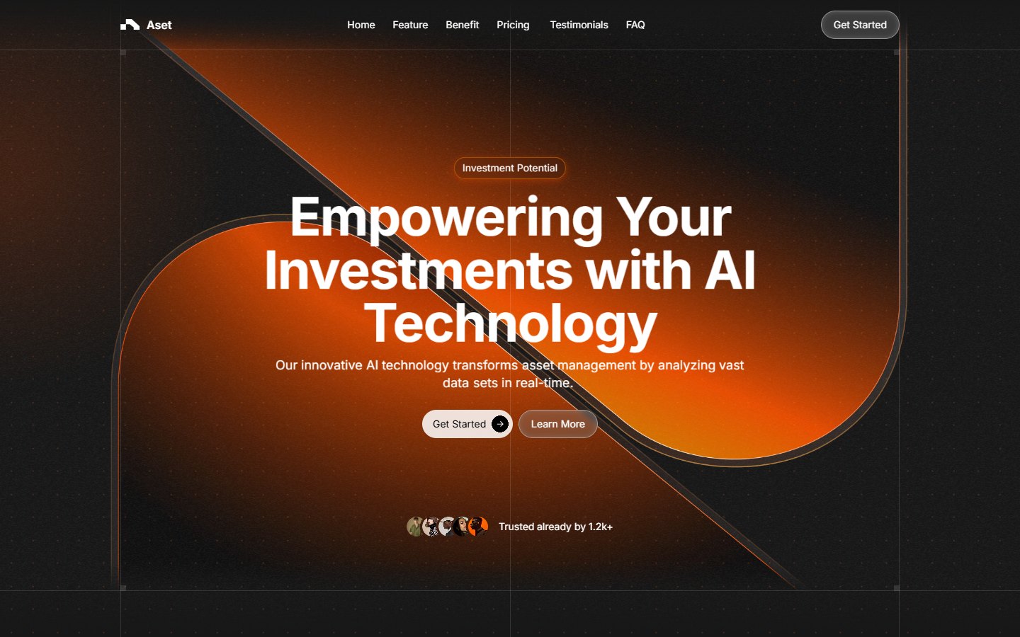 Aset — AI Investment Platform — Framer, Landing Page