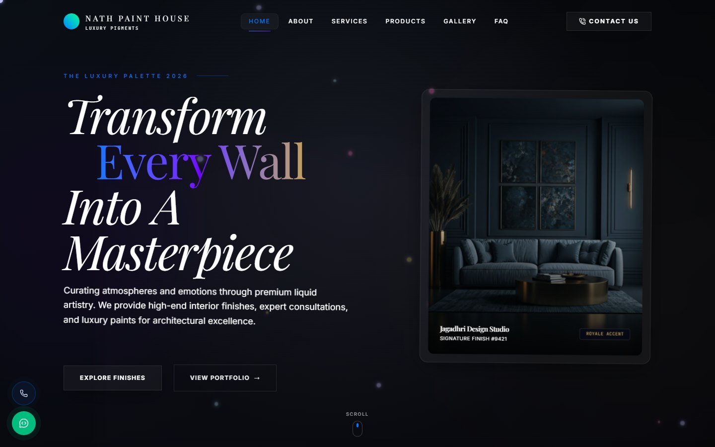 Nath Paint House — Business Website, Dynamic